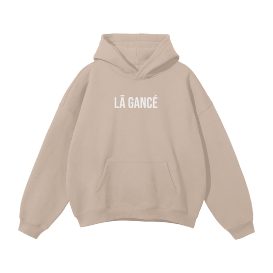 Là Gance Streetwear Unisex Oversized Solid Color Fleece Hoodie