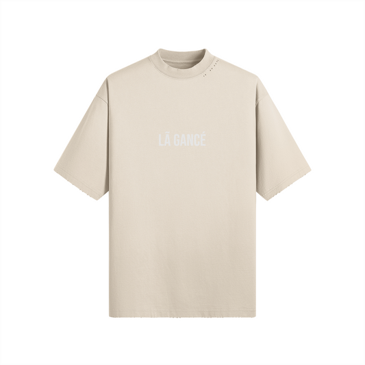 Là Gance Unisex Oversized Snow Wash T-shirt